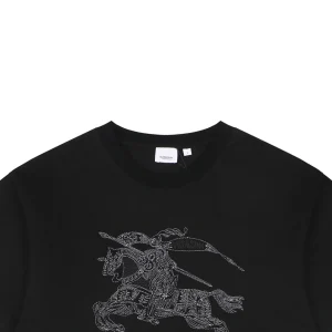 Burberry Equestrian Knight Embroidery T-Shirt