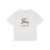 BBry Gradient Check Equestrian Knight T-Shirt (White/Black)