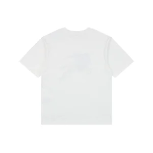 Burberry Gradient Check Equestrian Knight T-Shirt White Back view