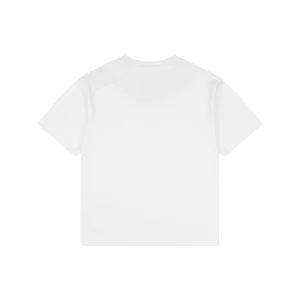 Fendi Monogram Dog Embroidered T-Shirt White back view