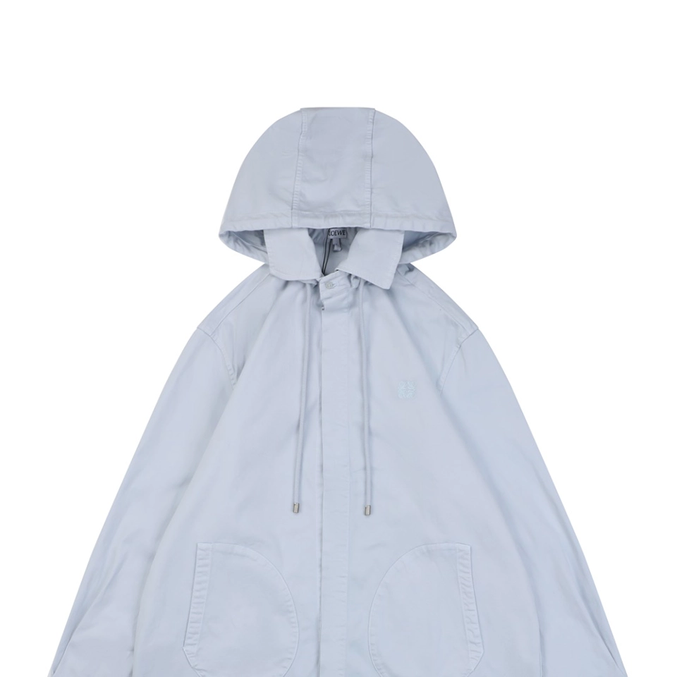 Loewe Anagram Hooded Shirt Jacket