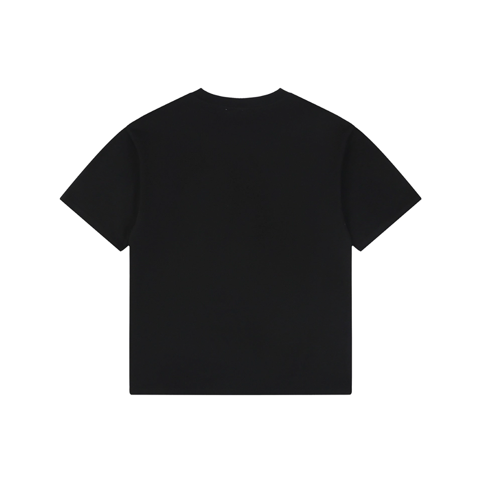 Loewe Two-Tone Layered Anagram Embroidered T-Shirt Black Back view