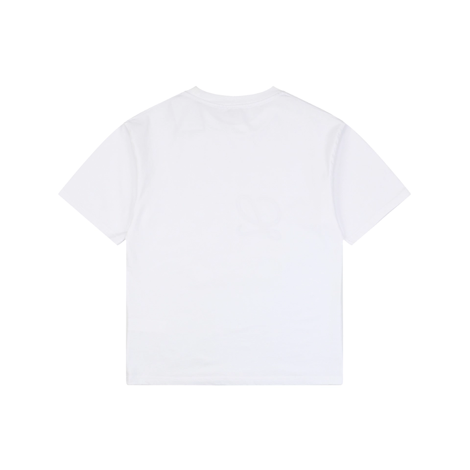 Loewe Two-Tone Layered Anagram Embroidered T-Shirt White Back view