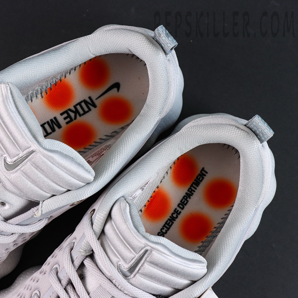 Nike Mind 002 “Light Smoke Grey” insole detail with Nike Mind Science Department branding