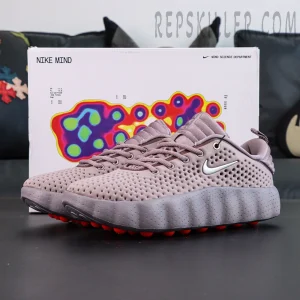 Nike Mind 002 “Light Violet Ore” full view with Nike Mind concept packaging