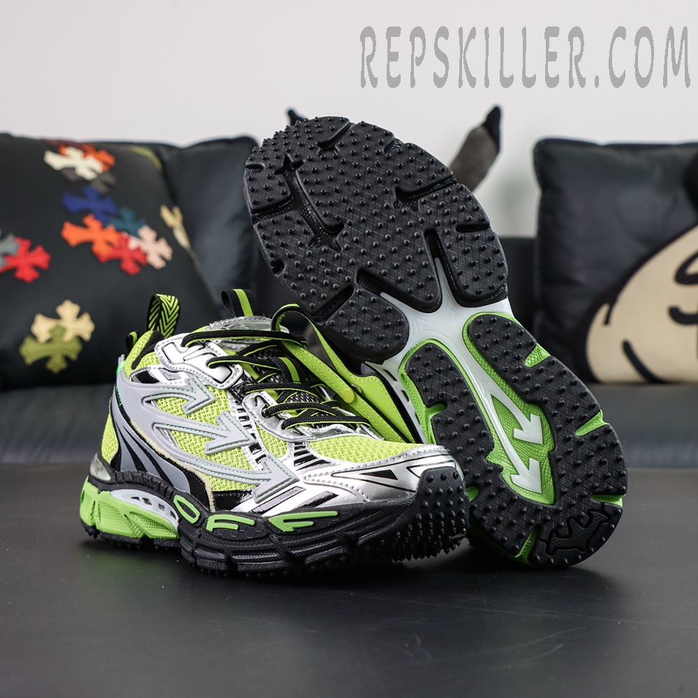 Off-White Be Right Back 'Silver Green Fluo'9