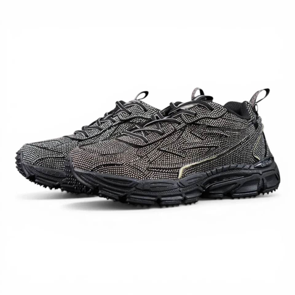 Off-White Be Right Back Sneakers GLITTERED - BLACK