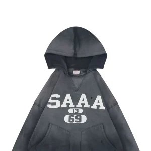 Saint Michael SAAA Vintage Washed Distressed Hoodie