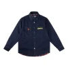 Sp5der Atlanta Downs Embroidered Dark Denim Jacket