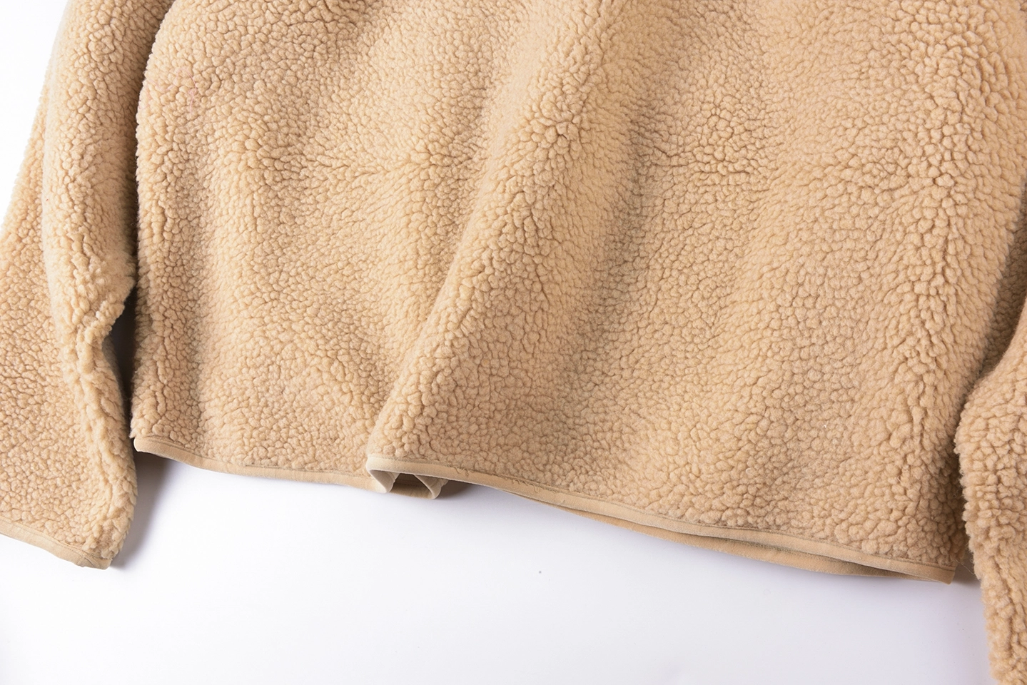 Sp5der Beige Sherpa Fleece Zip Hoodie7