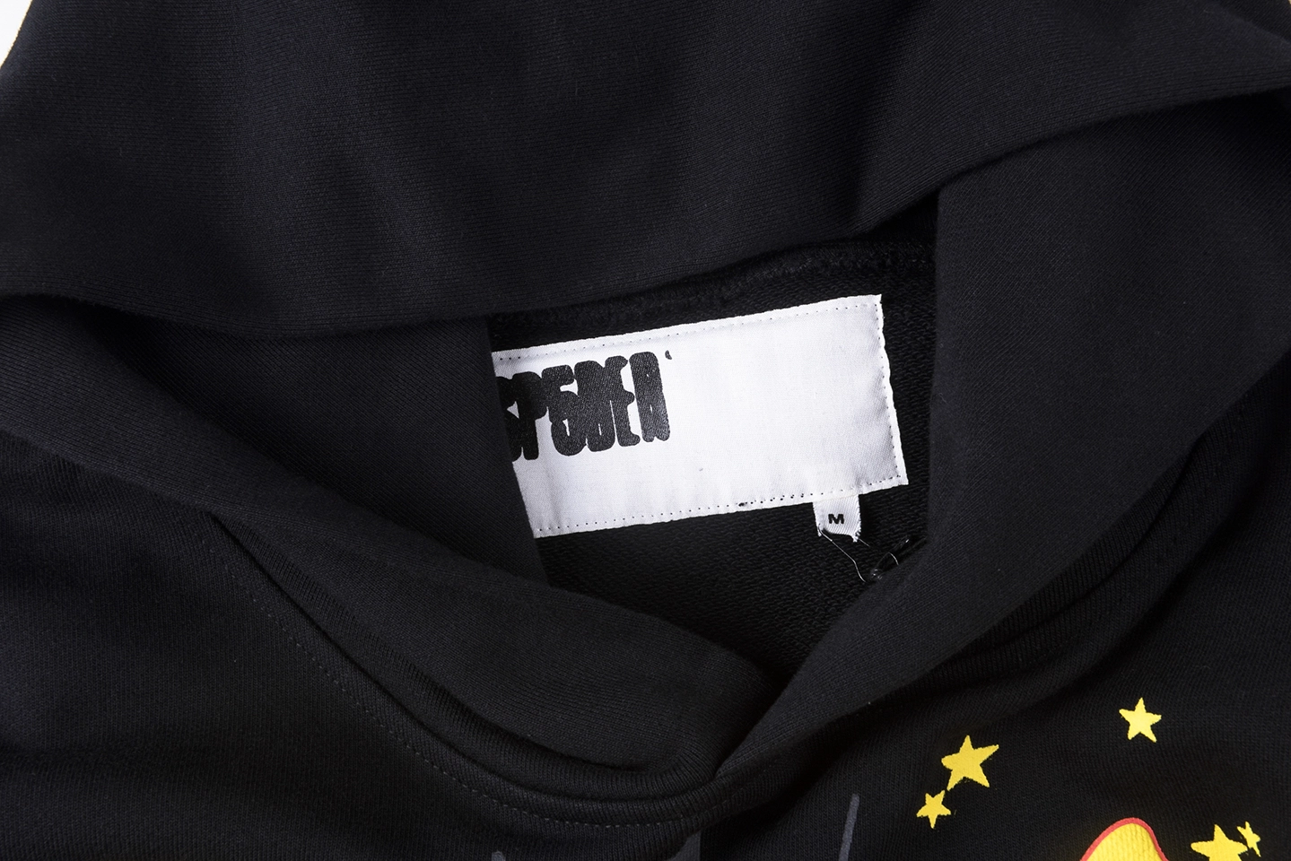 Sp5der Black Atlanta Web Star Graphic Hoodie3
