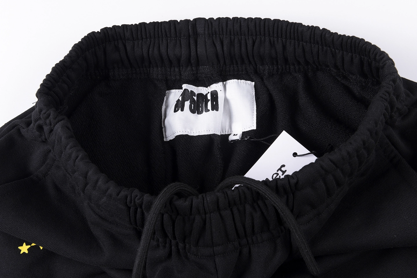 Sp5der Black Flame Logo Graphic Sweatpants10