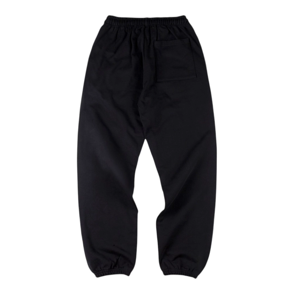 Sp5der Black Flame Logo Graphic Sweatpants Back view