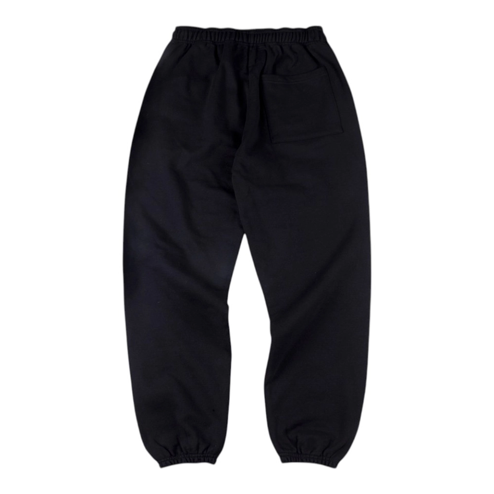 Sp5der Black Flame Logo Sweatpants Back view