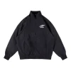 Sp5der Black Logo Zip-Up Track Jacket