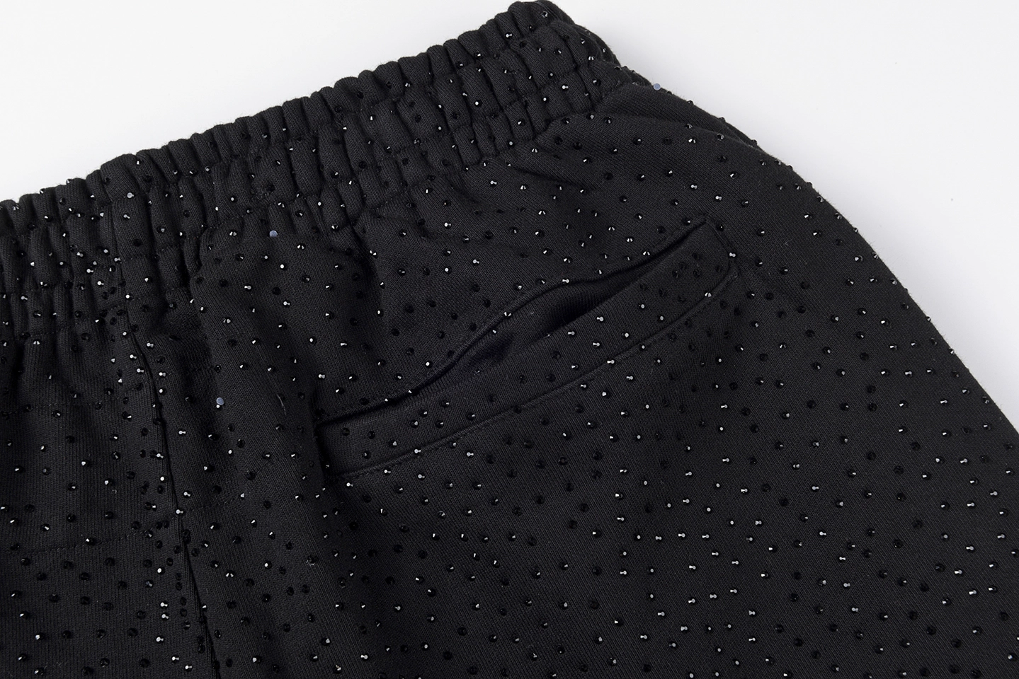 Sp5der Black Mesh Logo Track Pants3