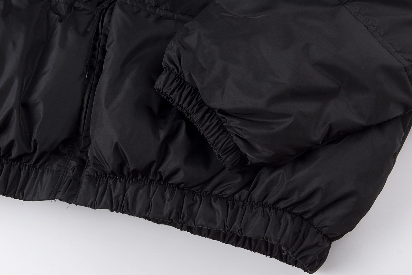 Sp5der Black Star Logo Puffer Jacket7