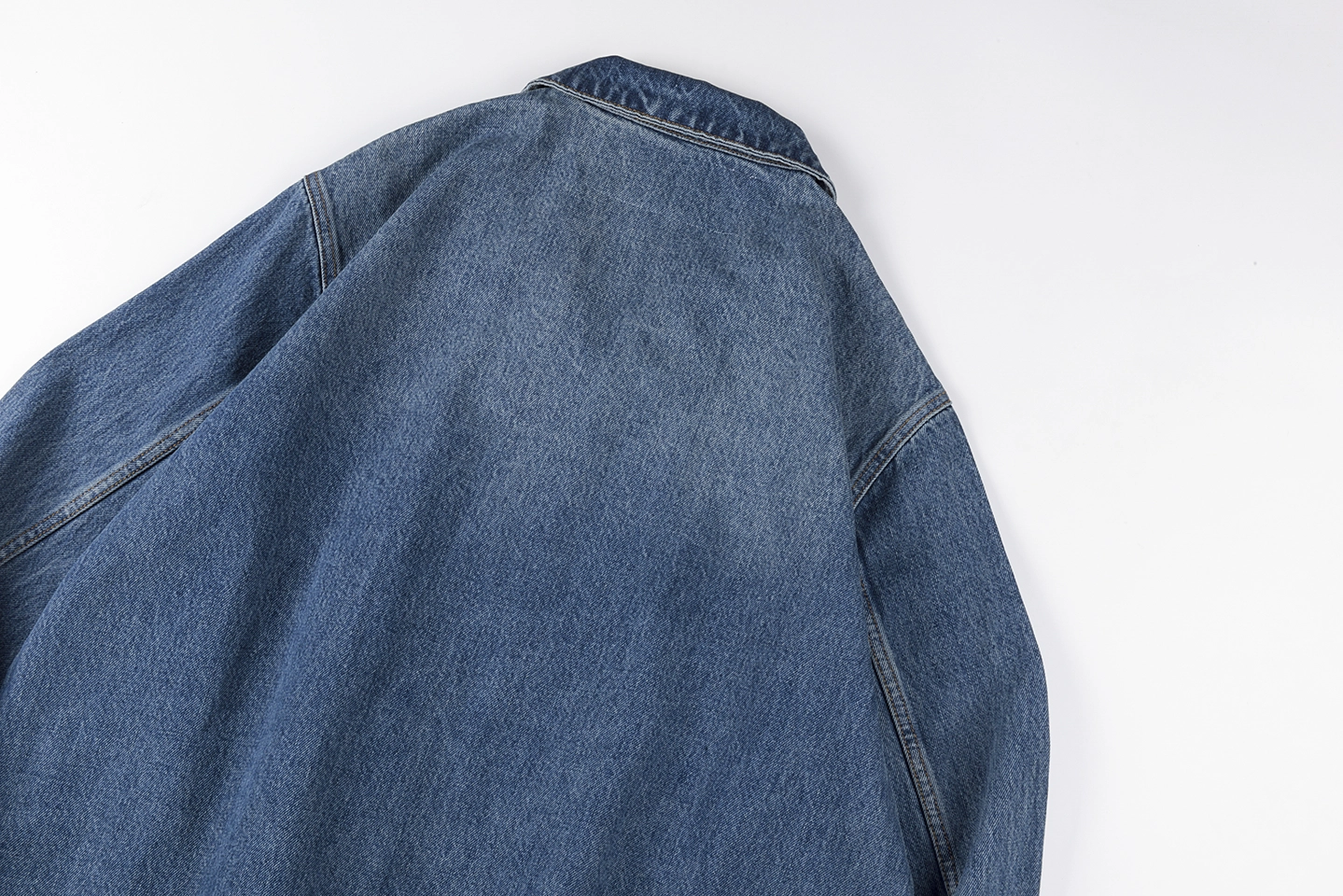Sp5der Blue Washed Logo Embroidery Denim Jacket10
