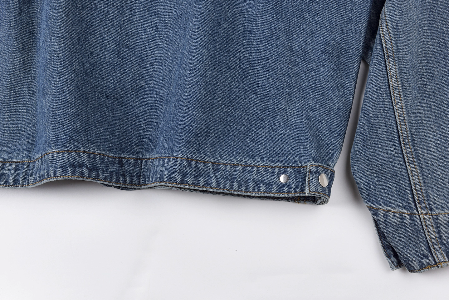 Sp5der Blue Washed Logo Embroidery Denim Jacket11