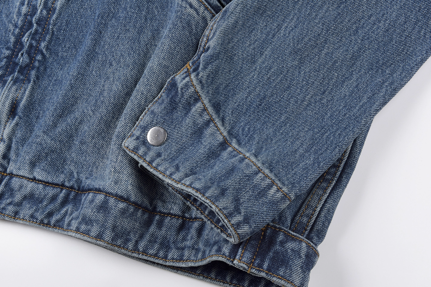 Sp5der Blue Washed Logo Embroidery Denim Jacket3
