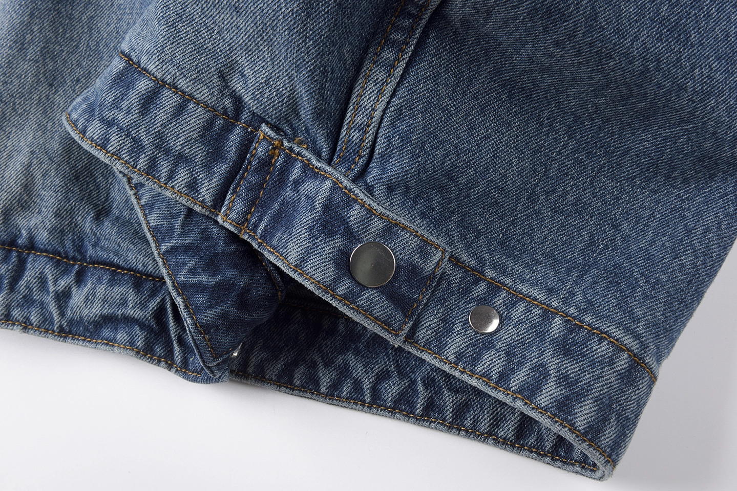 Sp5der Blue Washed Logo Embroidery Denim Jacket4