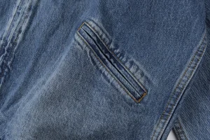 Sp5der Blue Washed Logo Embroidery Denim Jacket6