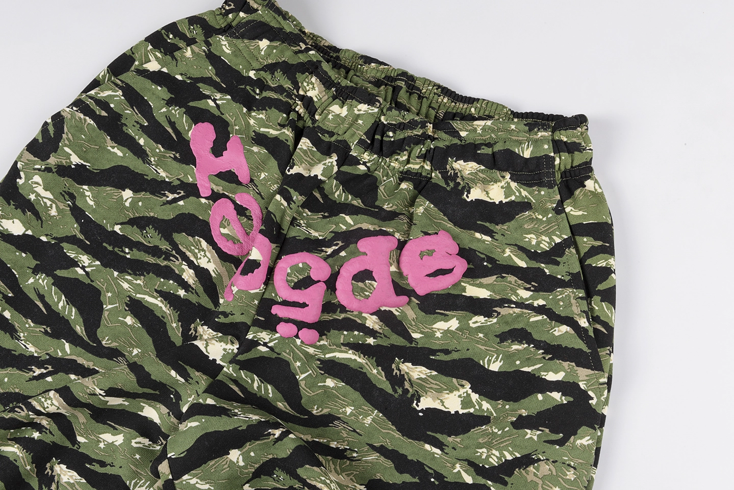 Sp5der Green Camo Logo Straight-Leg Pants4