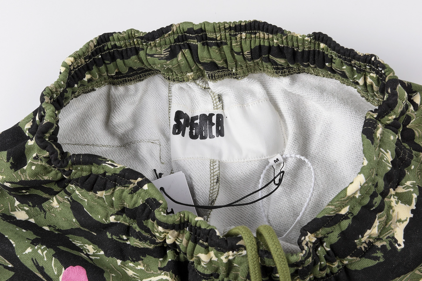 Sp5der Green Camo Logo Straight-Leg Pants9
