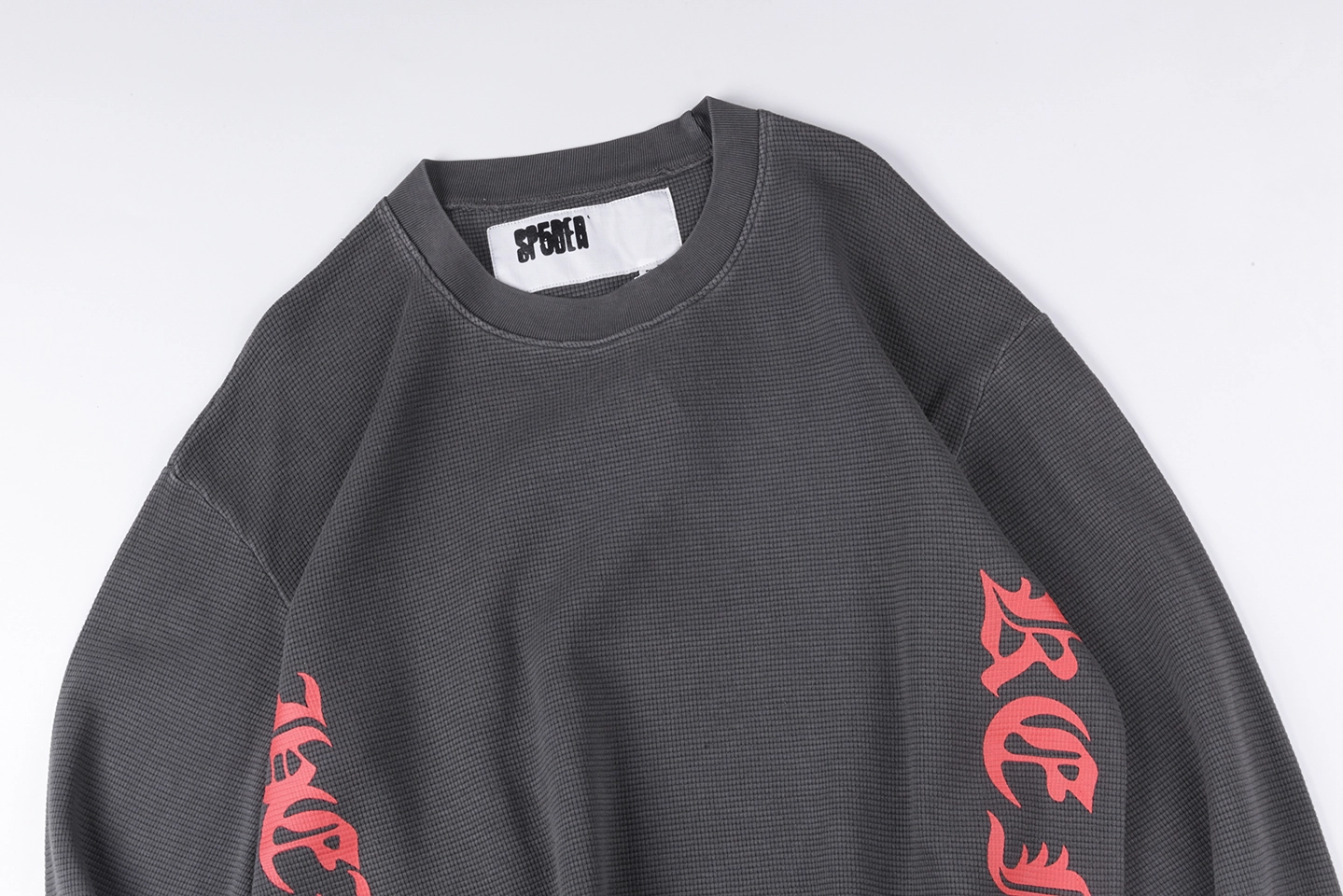 Sp5der Grey Red Spider Web Graphic Shirt3