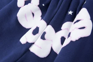 Sp5der Royal Blue Star Logo Sweat Shorts4