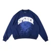 Sp5der Royal Blue White Arc Logo Web Sweatshirt