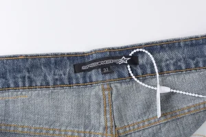 Sp5der Washed Denim Pink Web Jeans8