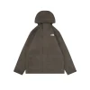 TNF Dual Pocket Hooded Windbreaker Jacket (Brown/Black/White)