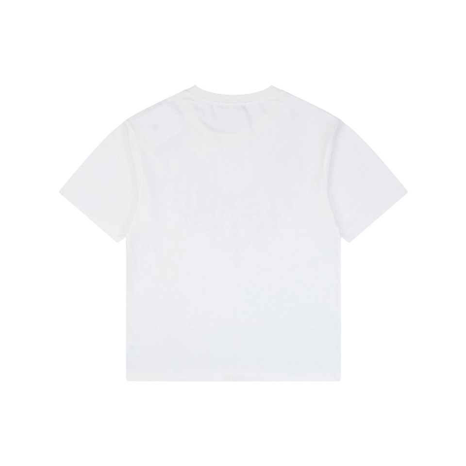 We11done 1506 Graffiti Logo Print T-Shirt White Back view