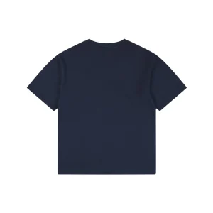 We11done Rainbow Graffiti Bunny Graphic T-Shirt Navy Back view