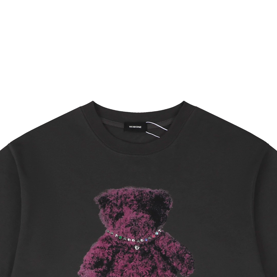 We11done Teddy Bear Graphic T-Shirt Grey