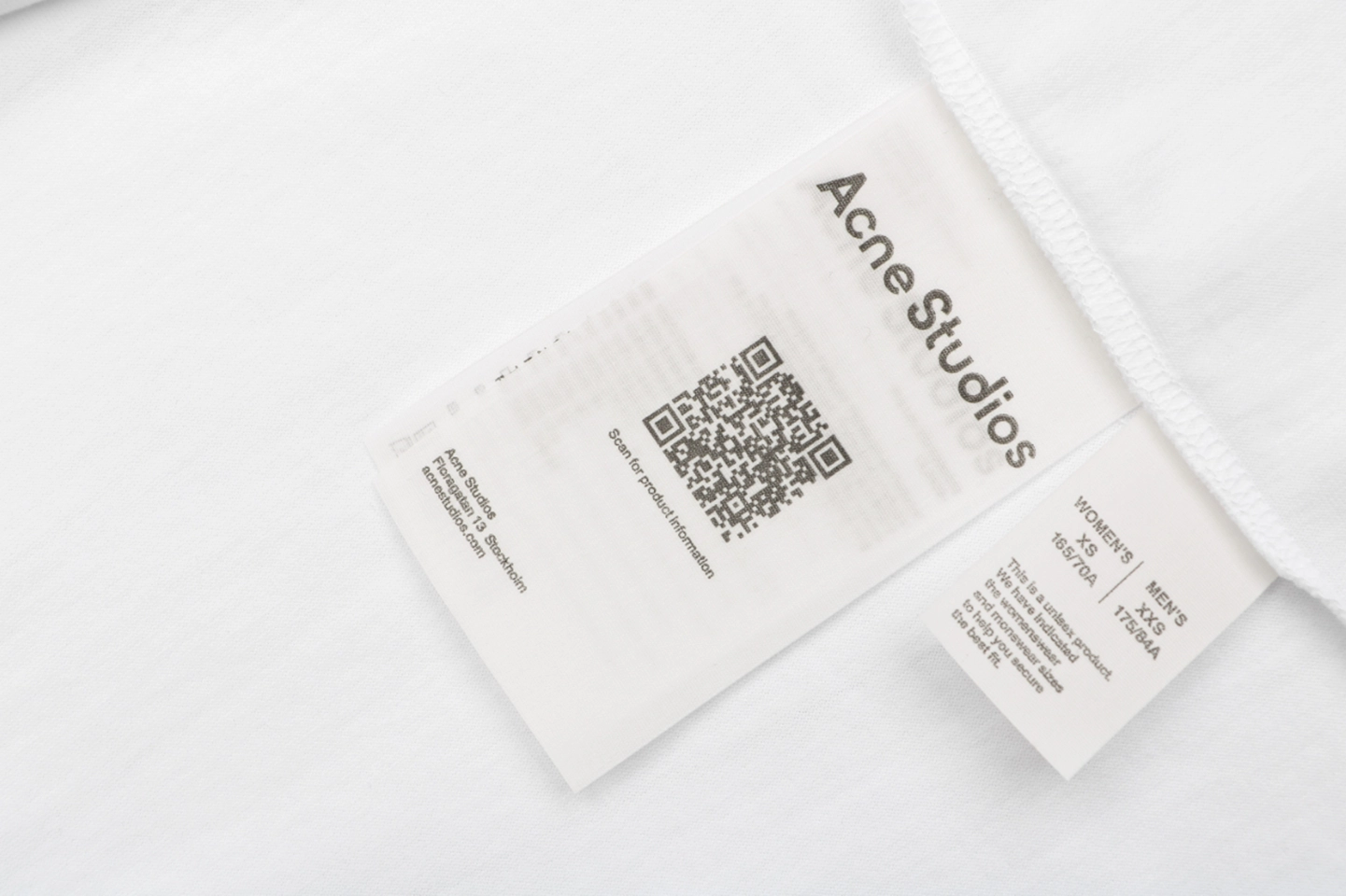 Acne Studios Distressed Circle Logo Shirt White Wash label