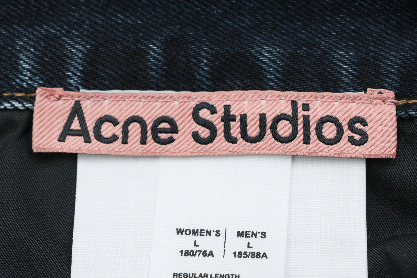 Acne Studios Mud-Dyed Wide-Leg Jeans Brand label