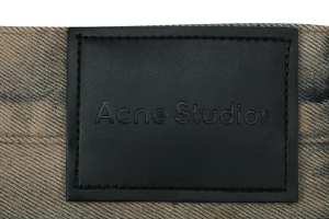 Acne Studios Mud-Dyed Wide-Leg Jeans Brand label