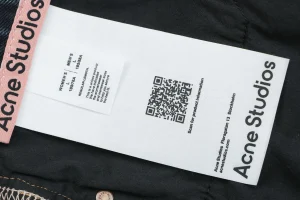 Acne Studios Mud-Dyed Wide-Leg Jeans Brand label