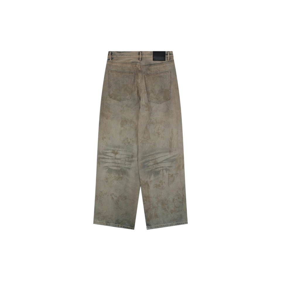 Acne Studios Mud-Dyed Wide-Leg Jeans Back view