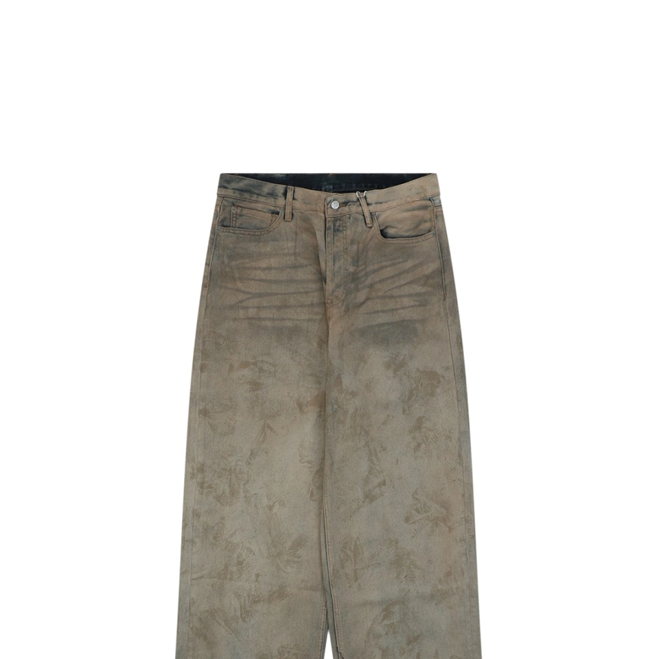 Acne Studios Mud-Dyed Wide-Leg Jeans