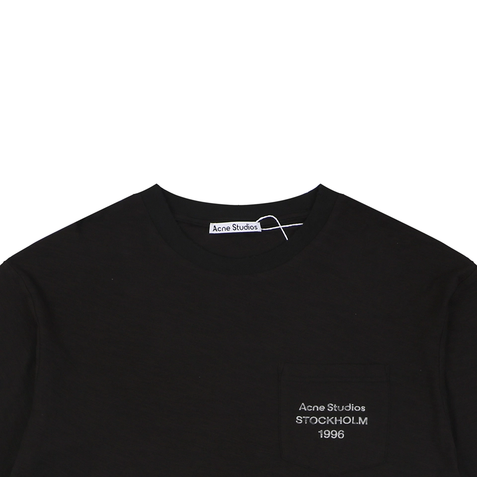 Acne Studios Pocket Logo T-Shirt Black
