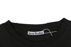 Acne Studios Pocket Logo T-Shirt Black Collar