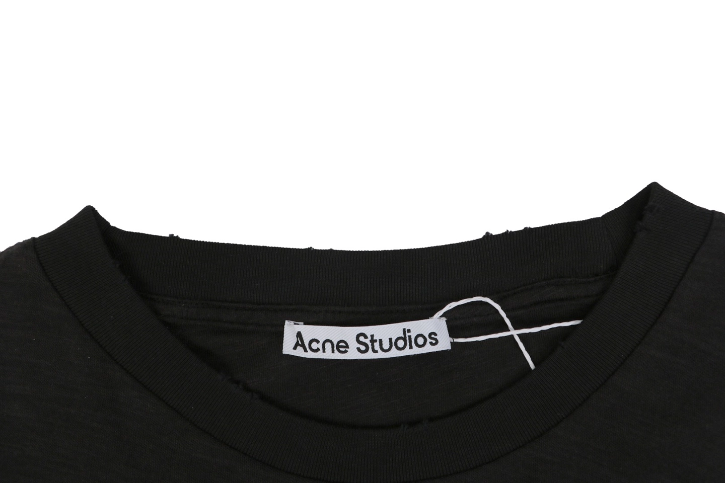 Acne Studios Pocket Logo T-Shirt Black Collar
