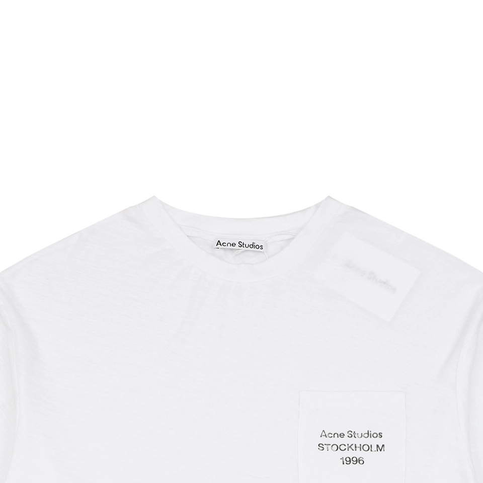 Acne Studios Pocket Logo T-Shirt White