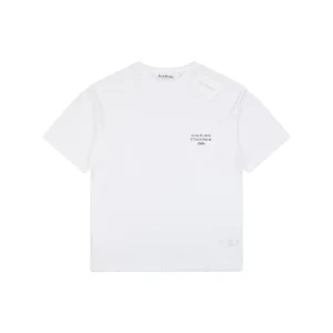 Acne Studios Pocket Logo T-Shirt White Front view