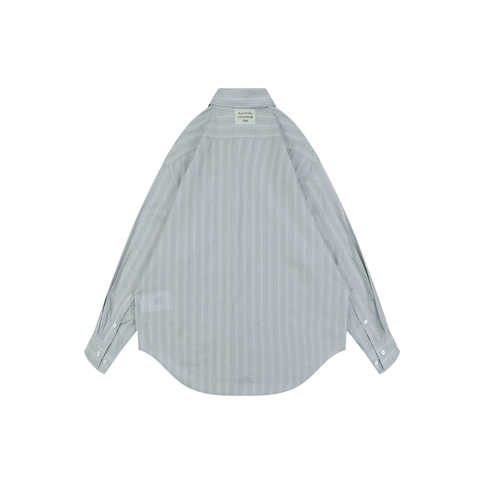 Acne Studios Precision Stripe Matching Oversized Cotton Shirt Back view