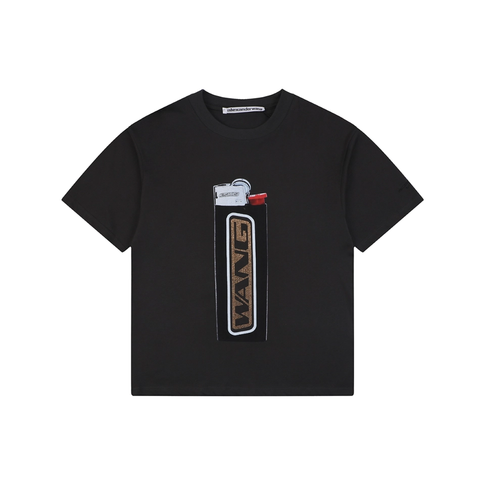 Alexander Wang Lighter Graphic T-Shirt Front view
