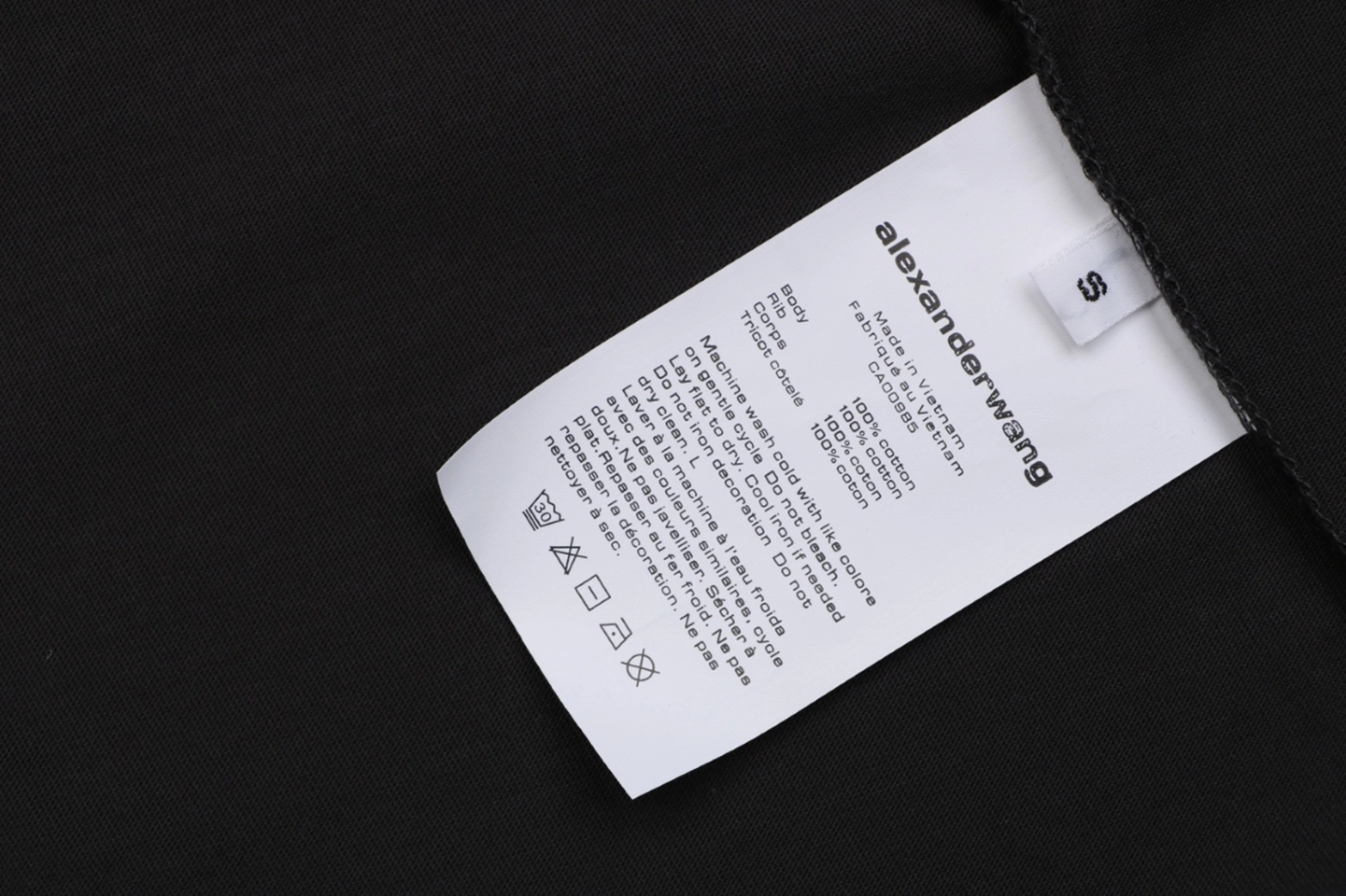 Alexander Wang Lighter Graphic T-Shirt Wash label
